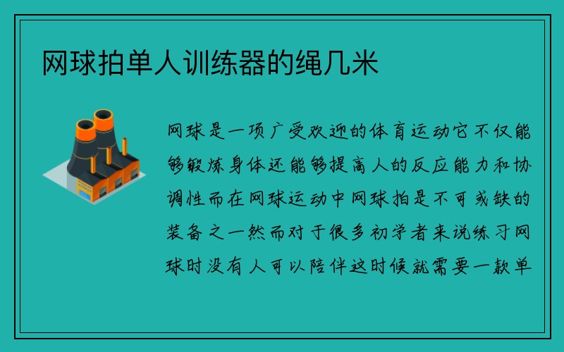 网球拍单人训练器的绳几米